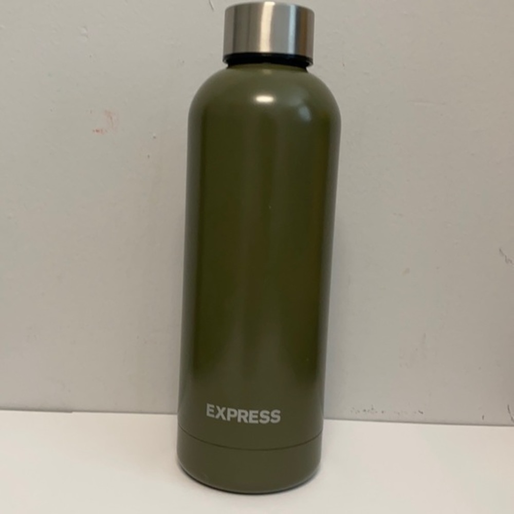 Express stainless steel water bottle thermos green